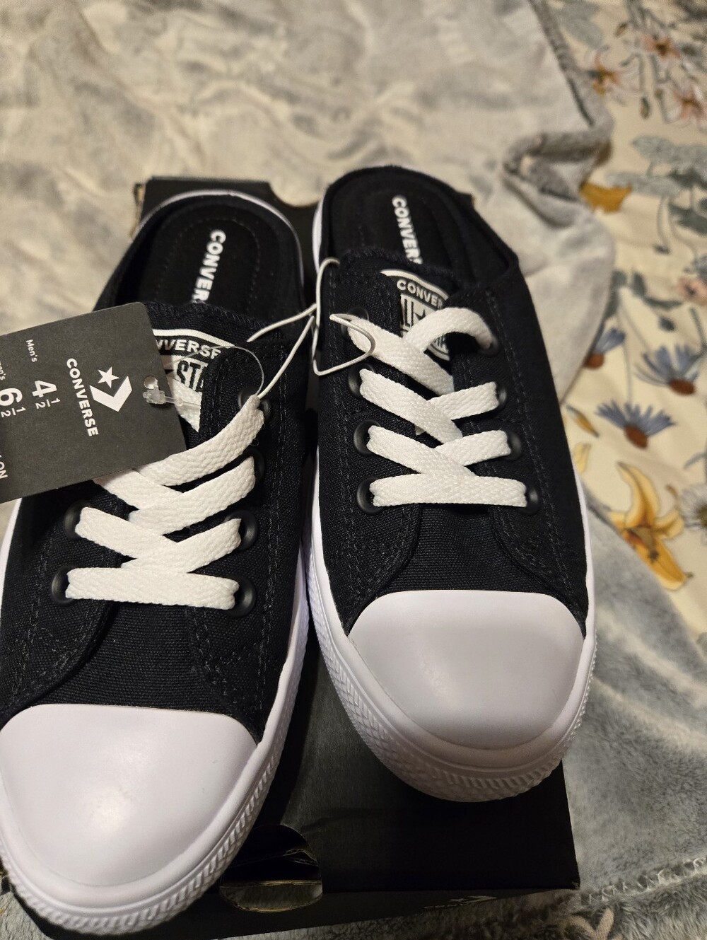 Converse Black and White Kids Slip-On Sneakers